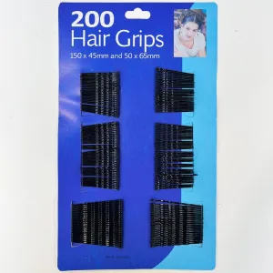 All Black Bobby Pins 1691 (12 units)