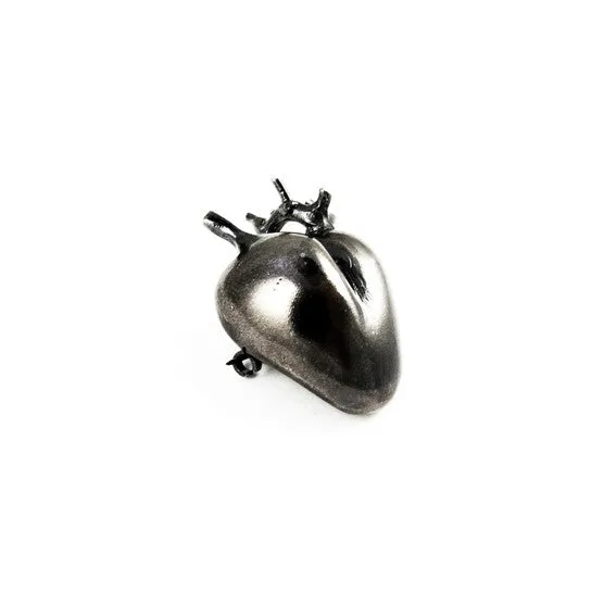 Black Gold Plated Heart Pin