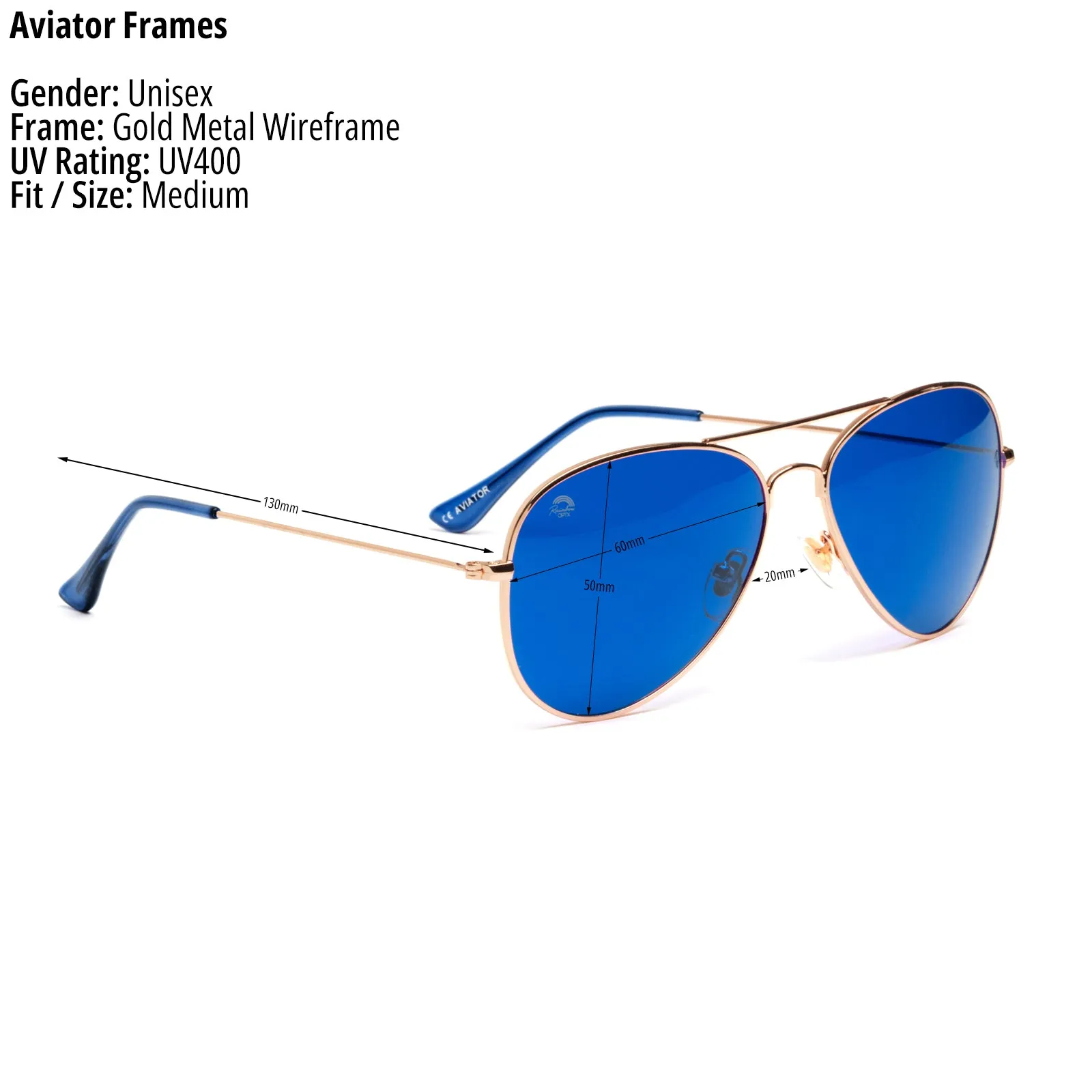 Blue - Aviator Frame