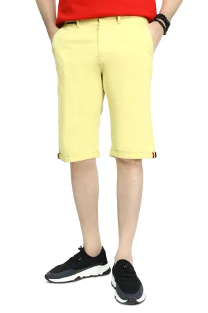 Casual Men Trendy Tropical Shorts In Lemon SKU: SH0003-LEMON