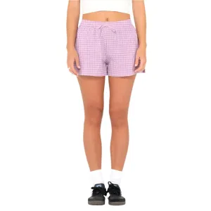 Checked Out Elastic Waist Short - Womens