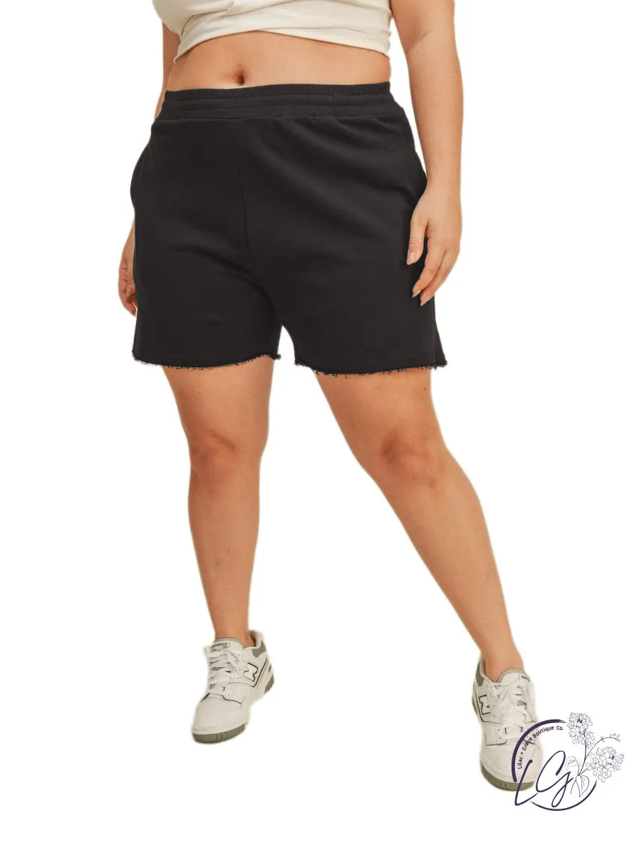 Curvy Active Chic Sweat Shorts