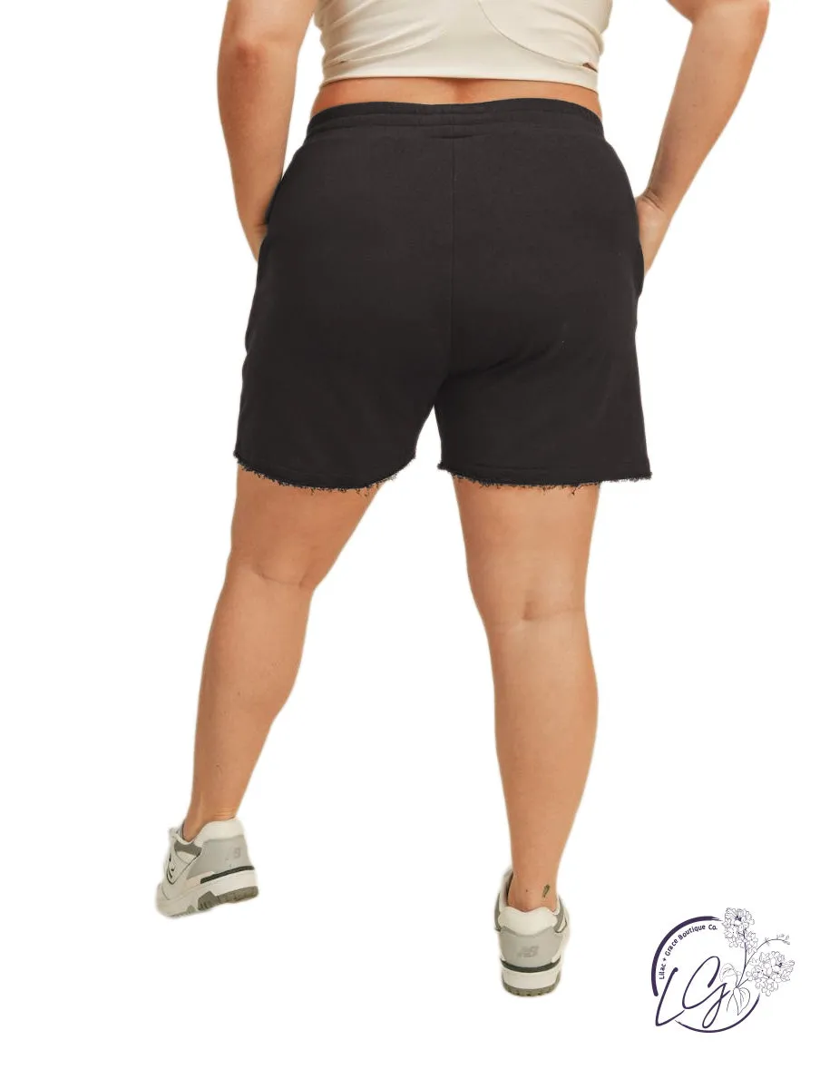 Curvy Active Chic Sweat Shorts