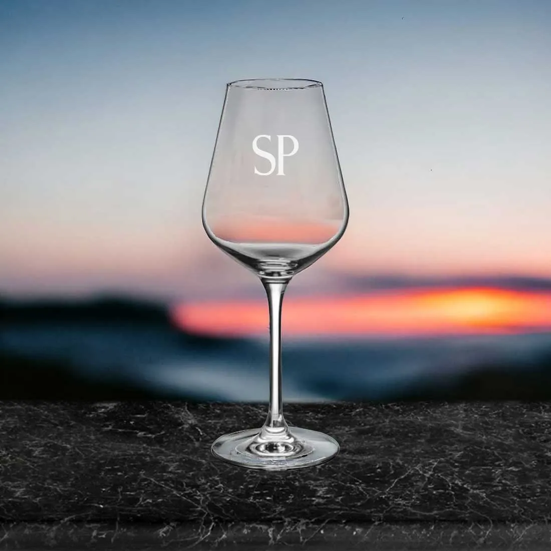 Custom Wine Glasses for Red Wine - Premium Engraved Wine Glass