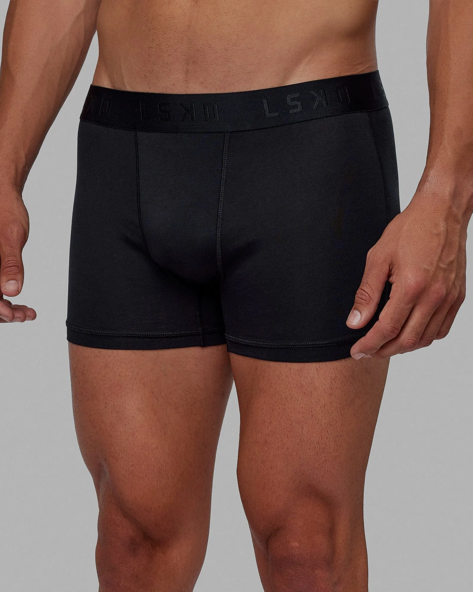 Daily Briefs 3 Pack - Black-Black/Dark Grey Marl-Black/Lt Grey Marl-Black