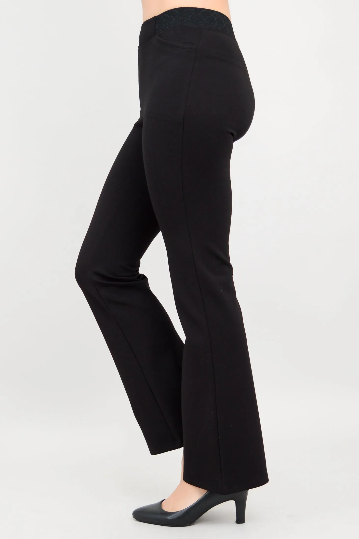 Daya Pant, Black, Modal