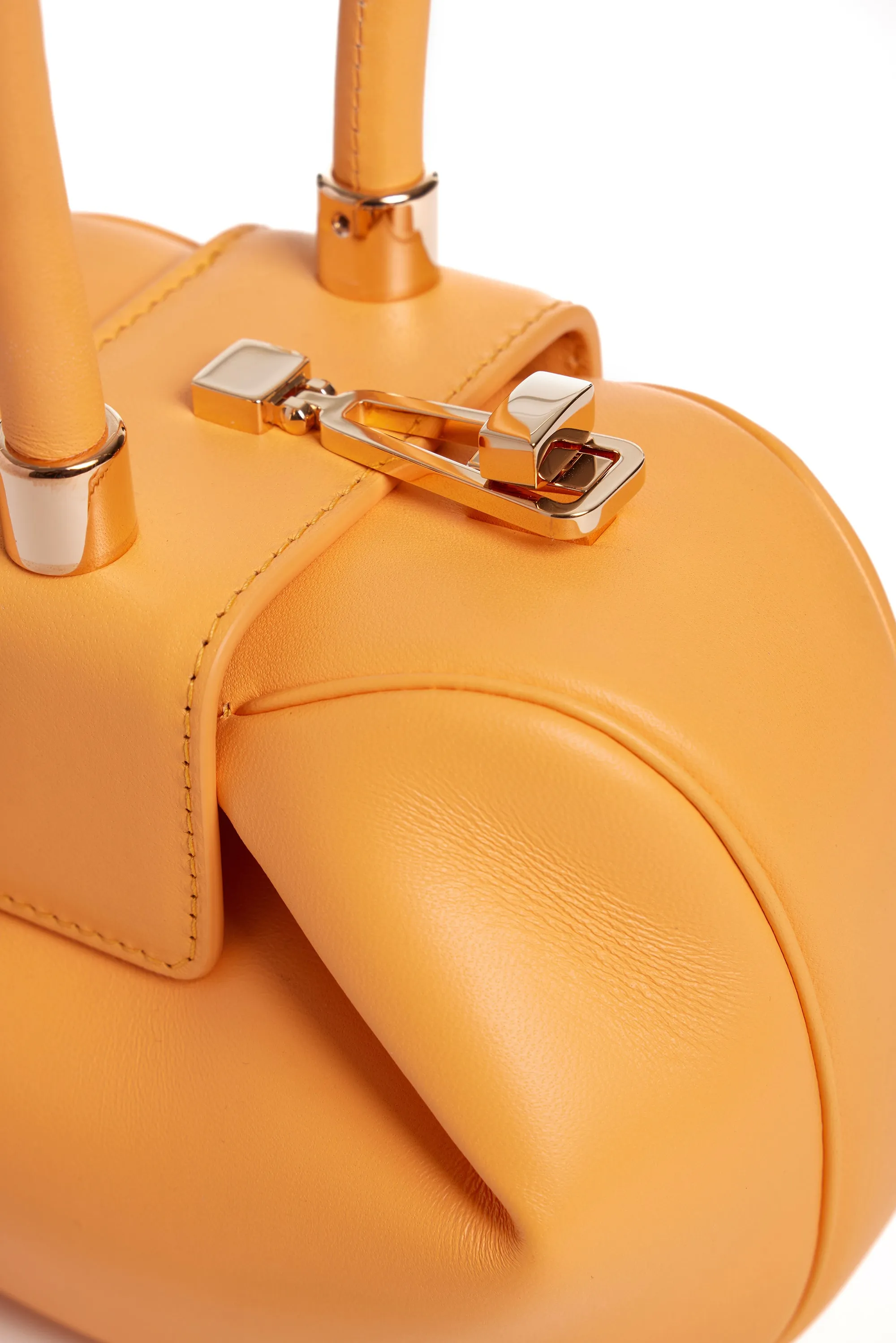 Demi Bag in Fluorescent Orange Nappa Leather