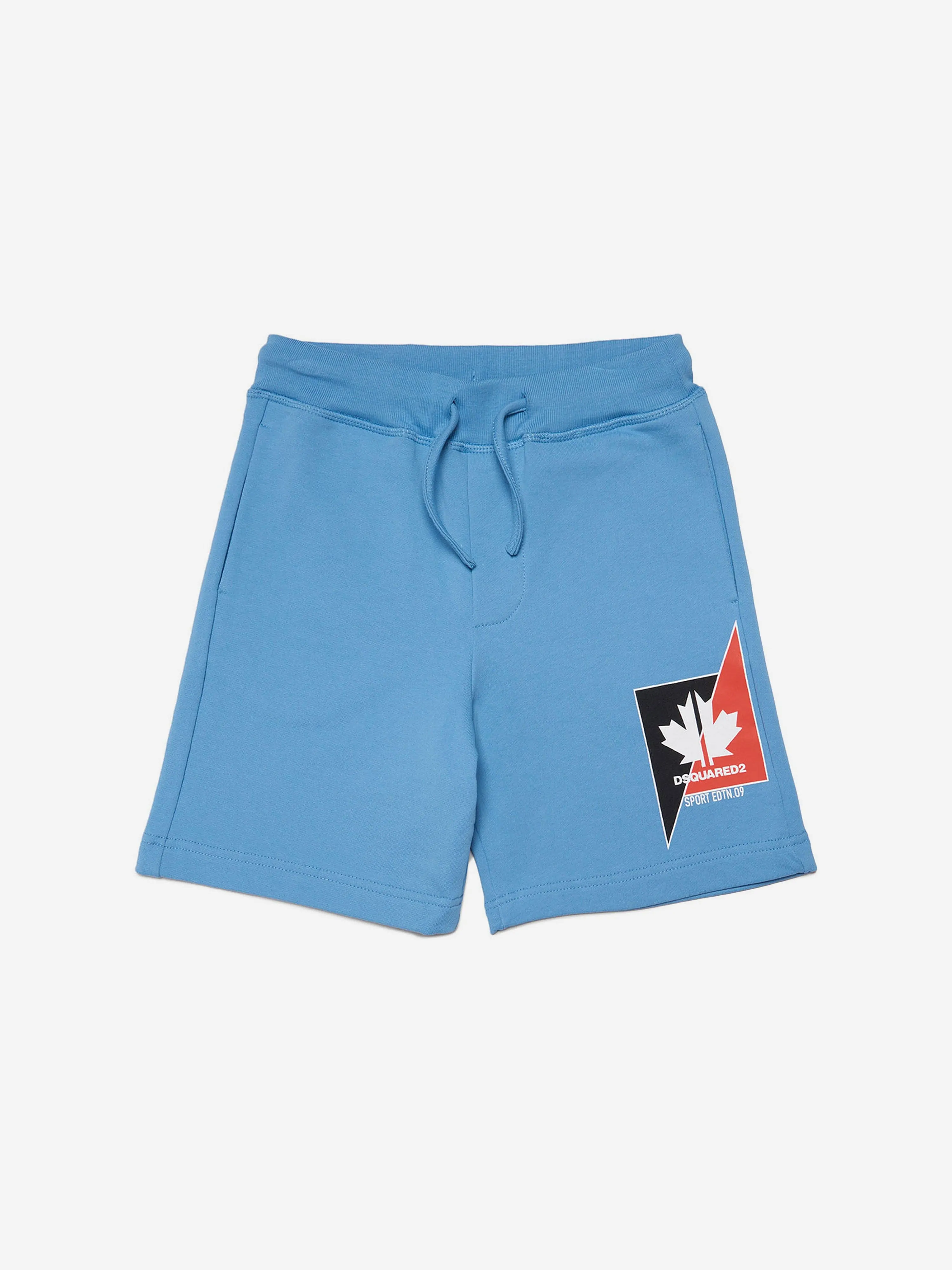 Dsquared2 Boys Maple Leaf Logo Shorts in Blue