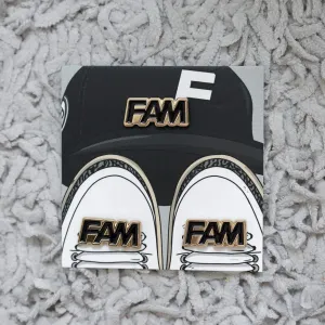 FAM LACE LOCKS   PIN METALLIC GOLD / BLACK