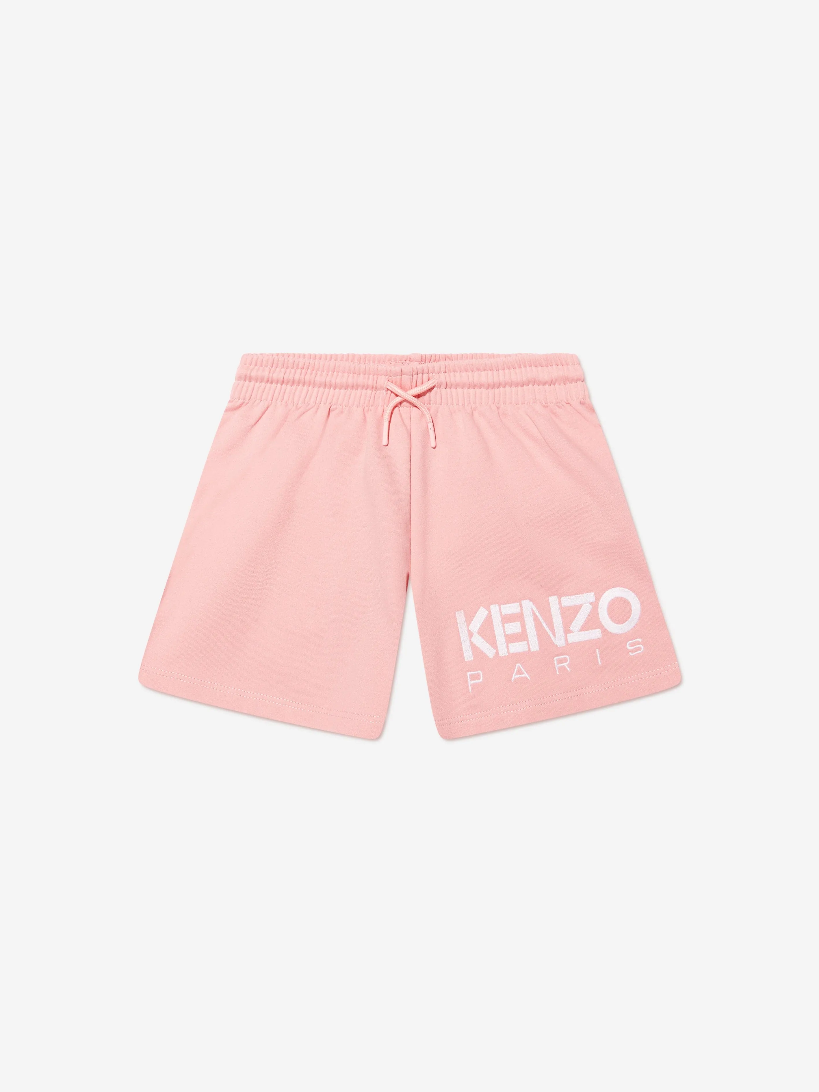 KENZO Girls Logo Print Shorts in Pink