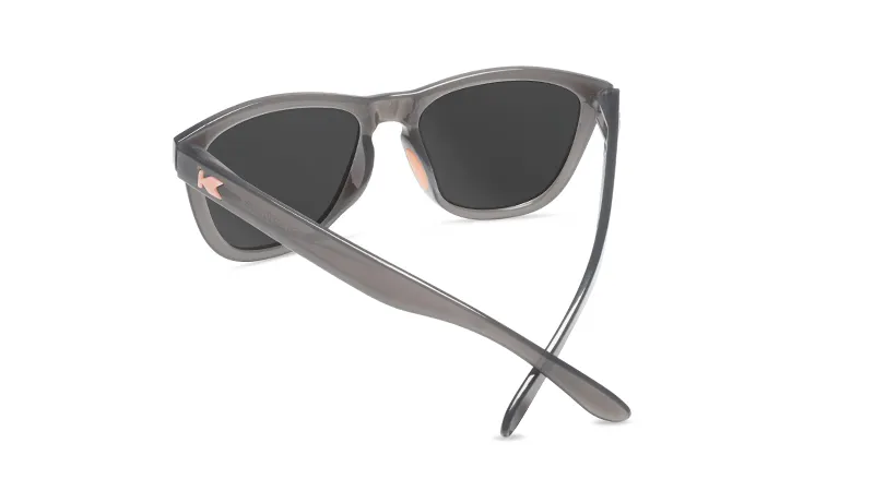 Knockaround Sport Glossy Gray Frame - Peach Lens - Polarized Sunglasses