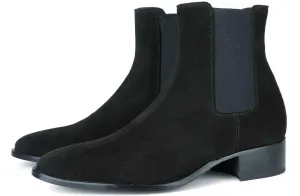 Manhattan Chelsea Boot Black Suede