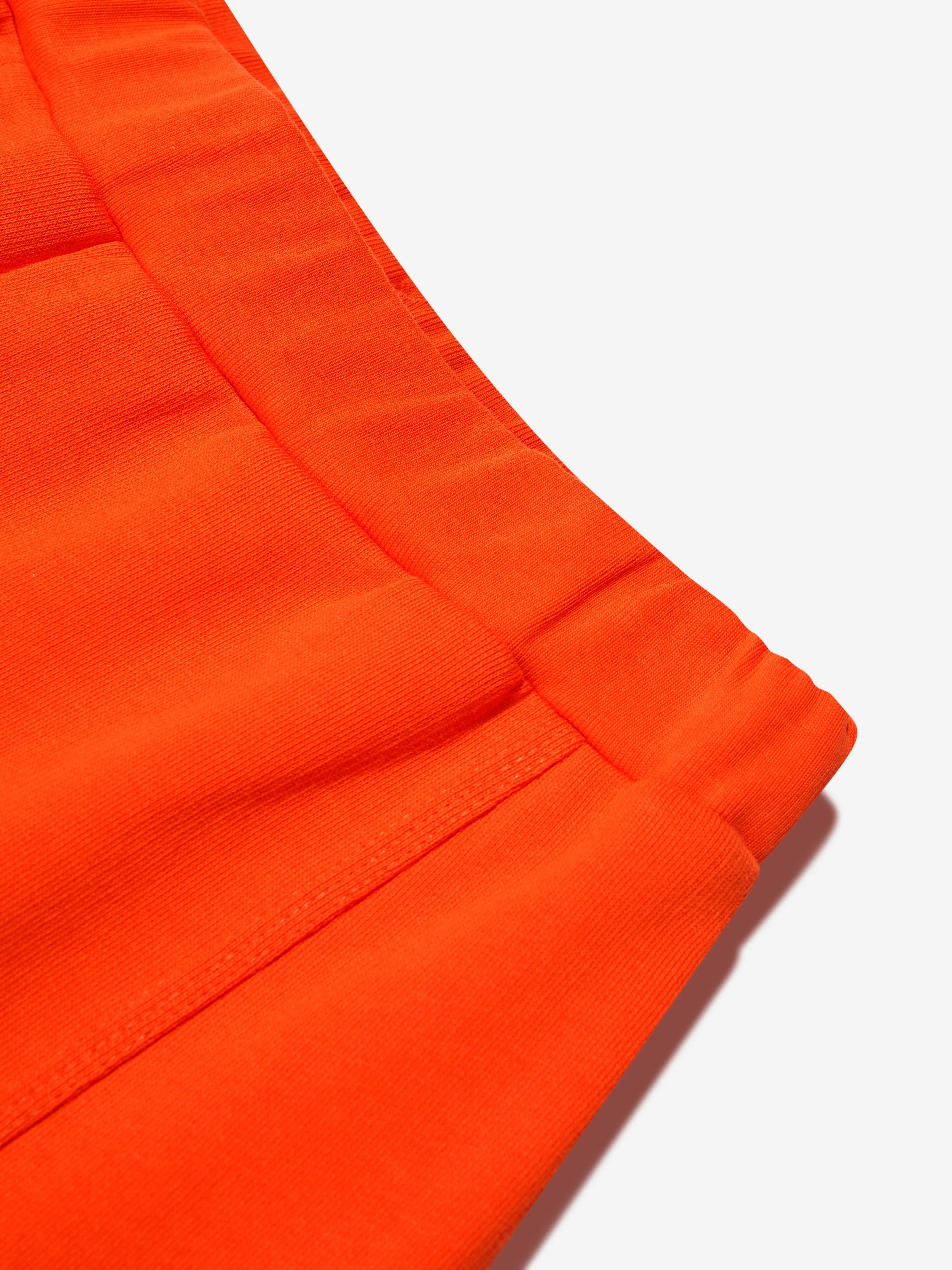 MARNI Kids Logo Jersey Shorts in Orange