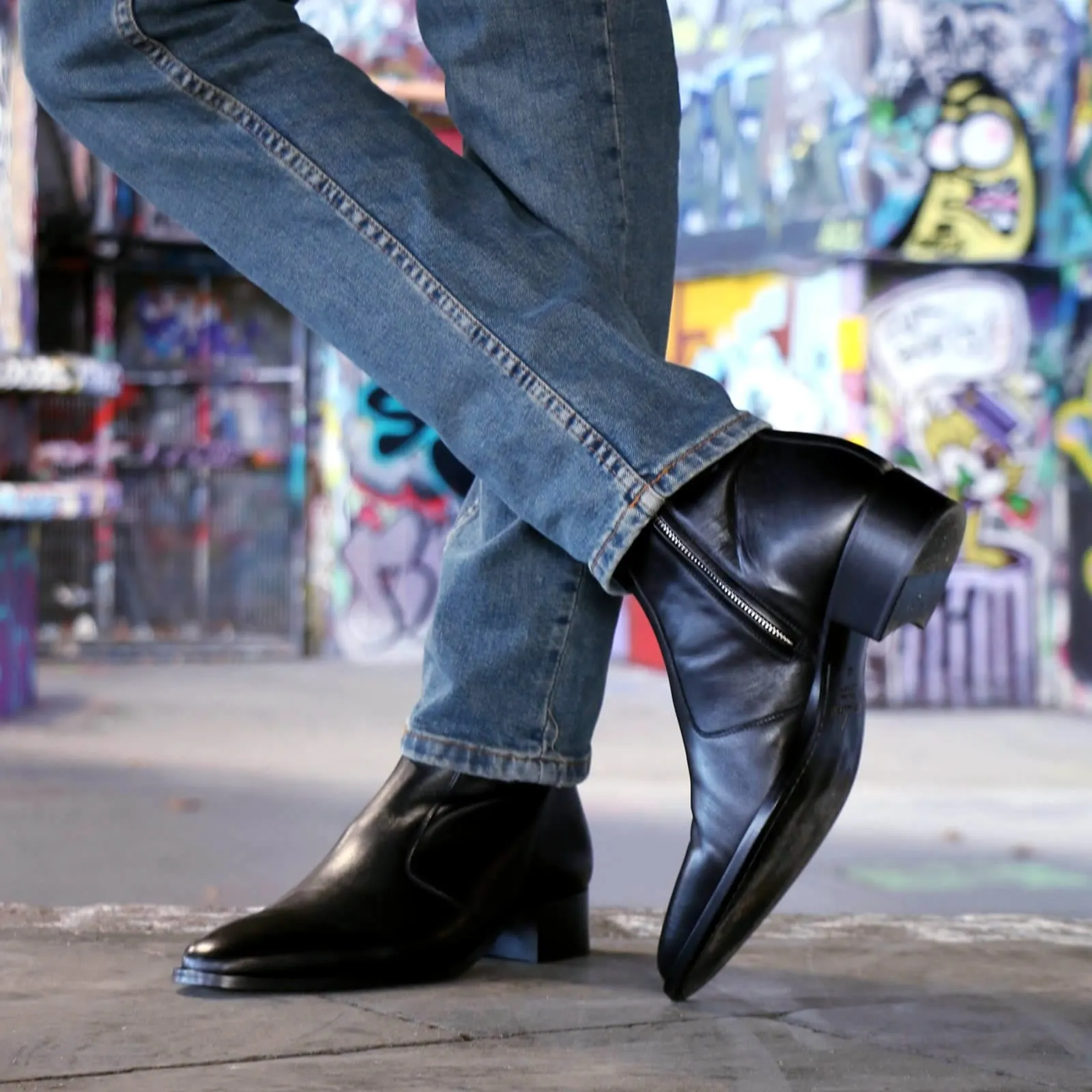 Memphis Zip Boot Black