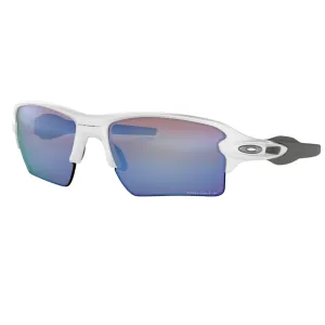 Oakley OO9188-8259 Flak 2.0 XL Sunglasses Polished White Frame Prizm Deep Water Polarized