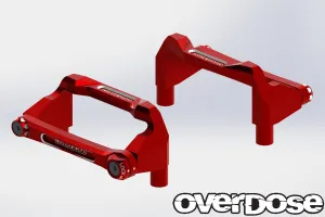 Overdose Alum. Battery Holder Set - Red