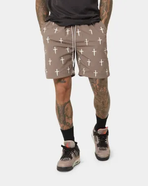 Saint Morta Daggers Shorts Dark Brown